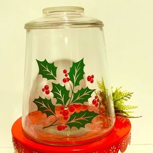 Vintage Bartlett Collins Christmas Berries Jar.